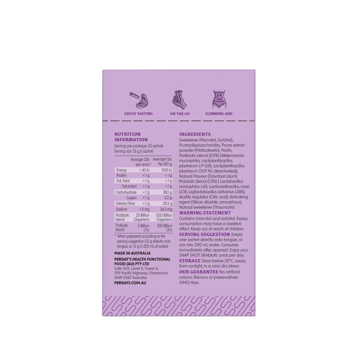 SNAP SHOT Slimbiotic